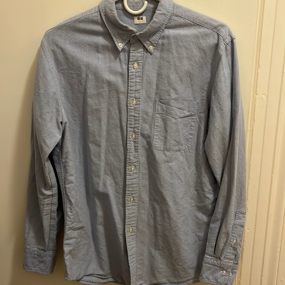 Mens classic blue shirt